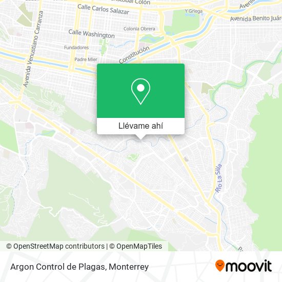 llegar a Argon de en Monterrey en Autobús o Metrorrey?
