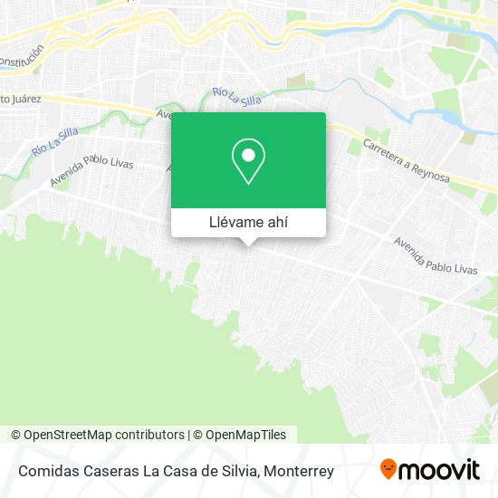 Mapa de Comidas Caseras La Casa de Silvia