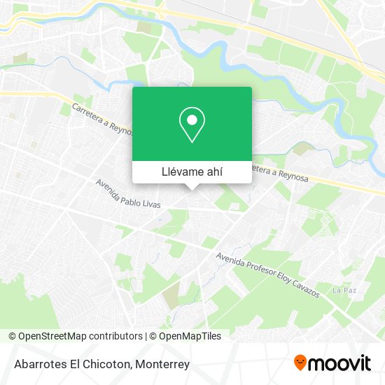 Mapa de Abarrotes El Chicoton