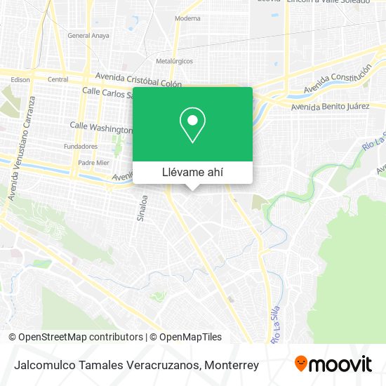 Mapa de Jalcomulco Tamales Veracruzanos