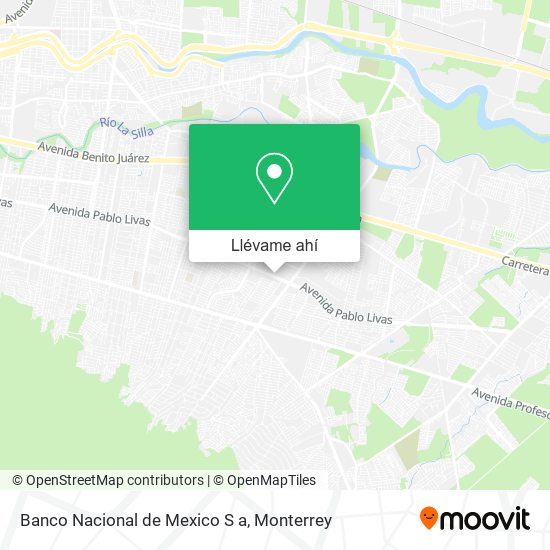 Mapa de Banco Nacional de Mexico S a