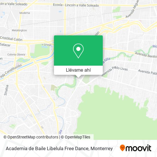 Mapa de Academia de Baile Libelula Free Dance