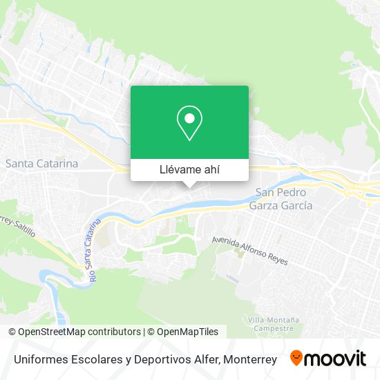 Mapa de Uniformes Escolares y Deportivos Alfer