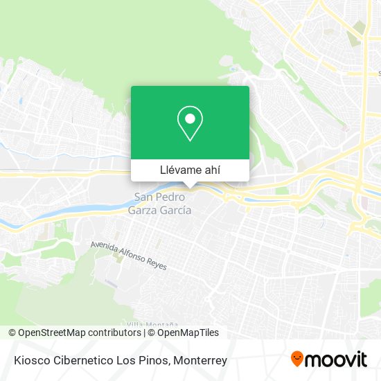 Mapa de Kiosco Cibernetico Los Pinos