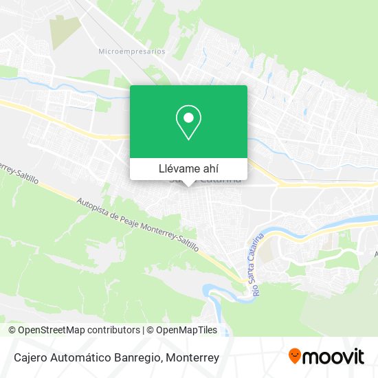 Mapa de Cajero Automático Banregio