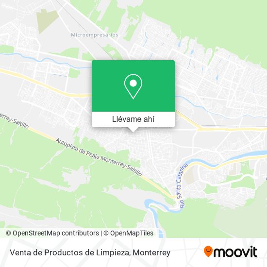 Mapa de Venta de Productos de Limpieza