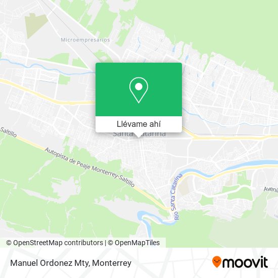 Mapa de Manuel Ordonez Mty