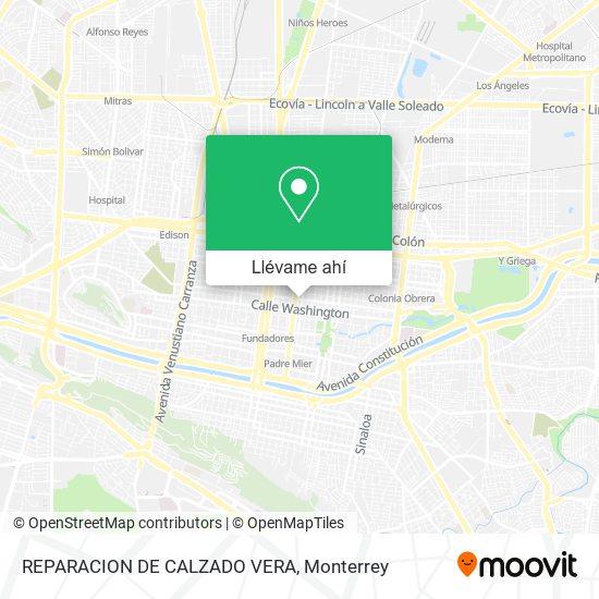Mapa de REPARACION DE CALZADO VERA