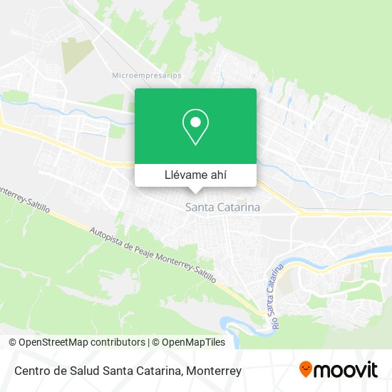 Mapa de Centro de Salud Santa Catarina