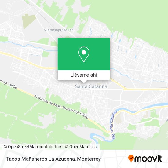 Mapa de Tacos Mañaneros La Azucena