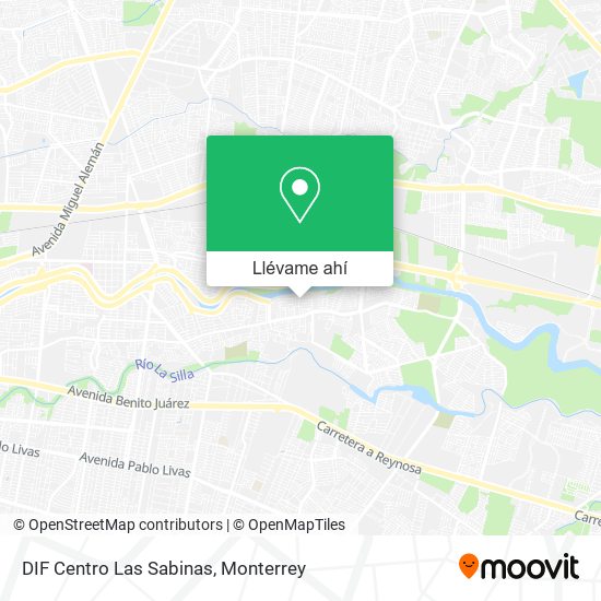 Mapa de DIF Centro Las Sabinas