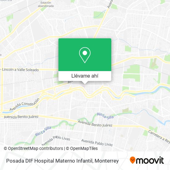 Mapa de Posada DIF Hospital Materno Infantil