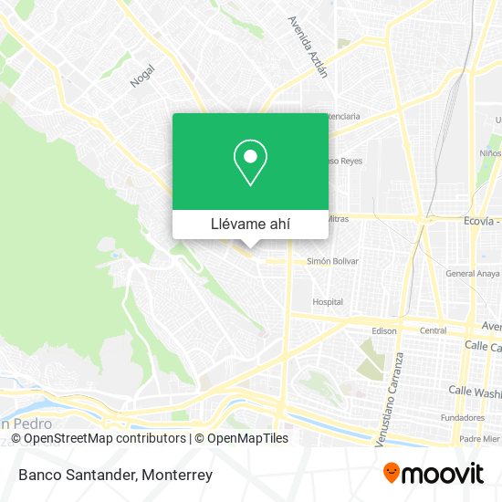 Cómo llegar a Banco Santander en Monterrey en Autobús o Metrorrey?