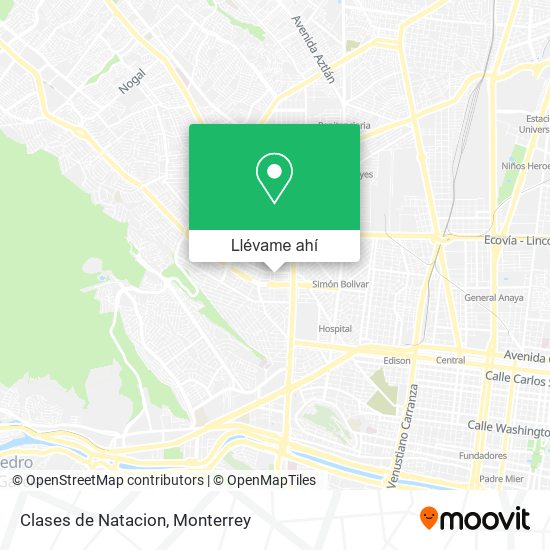 Cómo llegar a Clases de Natacion en Monterrey en Autobús o Metrorrey?