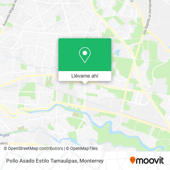 Mapa de Pollo Asado Estilo Tamaulipas