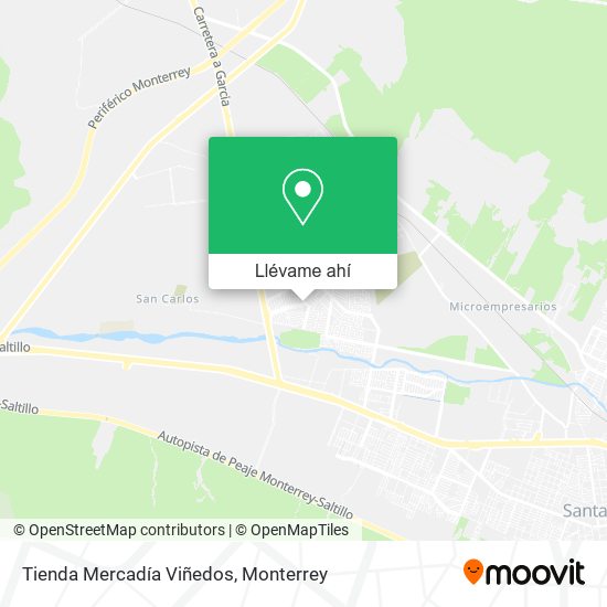 Mapa de Tienda Mercadía Viñedos