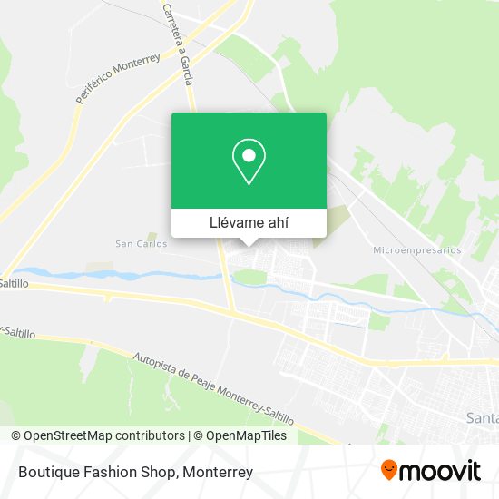 Mapa de Boutique Fashion Shop