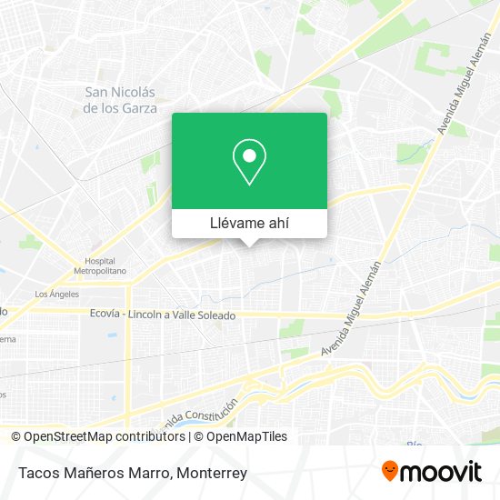 Mapa de Tacos Mañeros Marro