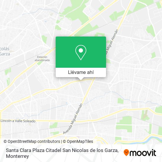 Mapa de Santa Clara Plaza Citadel San Nicolas de los Garza