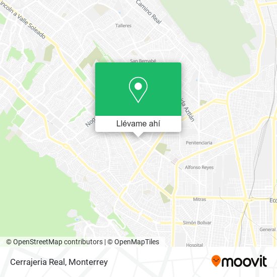 Cómo llegar a Cerrajeria Real en Monterrey en Autobús o Metrorrey?