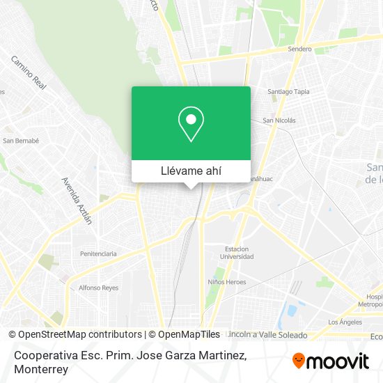 Mapa de Cooperativa Esc. Prim. Jose Garza Martinez