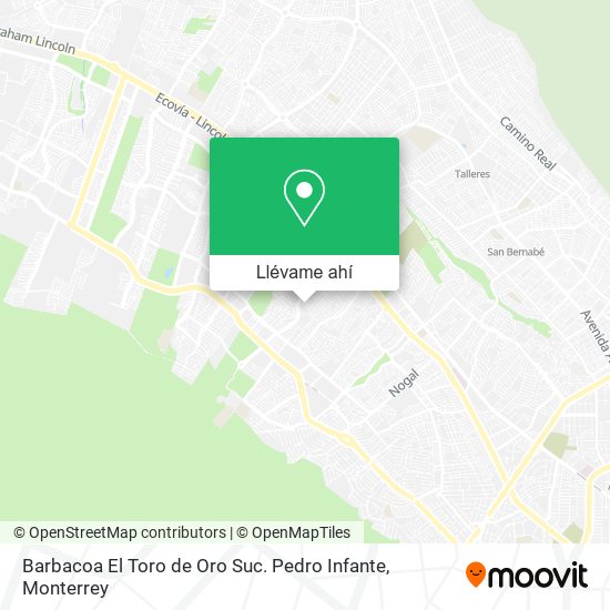 Mapa de Barbacoa El Toro de Oro Suc. Pedro Infante