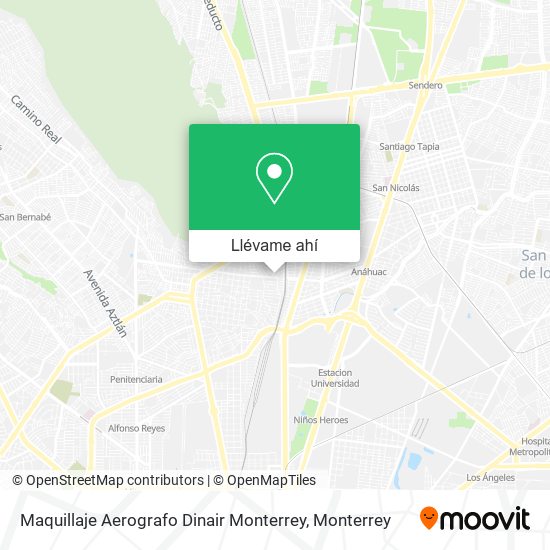 Mapa de Maquillaje Aerografo Dinair Monterrey