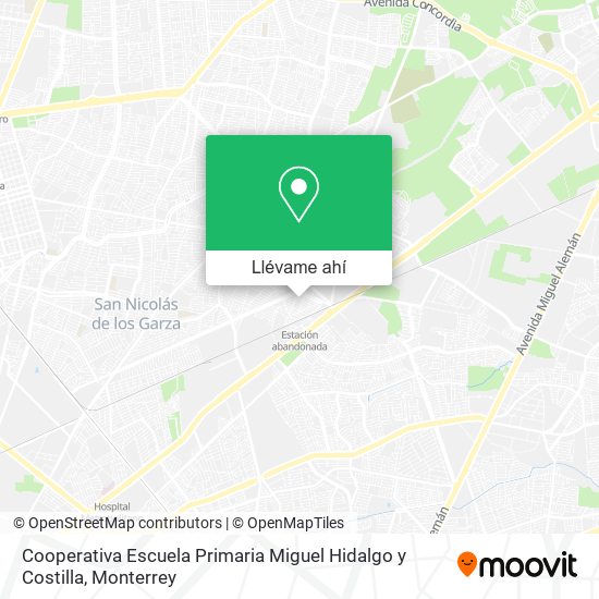 Mapa de Cooperativa Escuela Primaria Miguel Hidalgo y Costilla