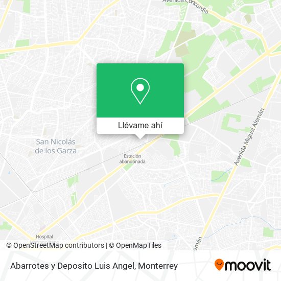 Mapa de Abarrotes y Deposito Luis Angel