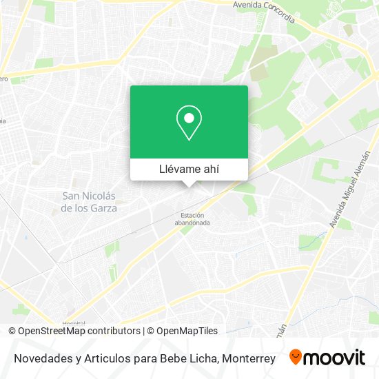 Mapa de Novedades y Articulos para Bebe Licha