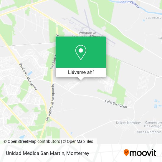 Mapa de Unidad Medica San Martin