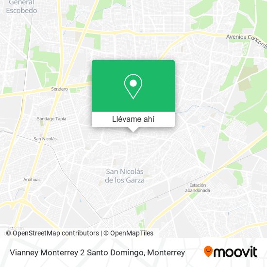 Mapa de Vianney Monterrey 2 Santo Domingo