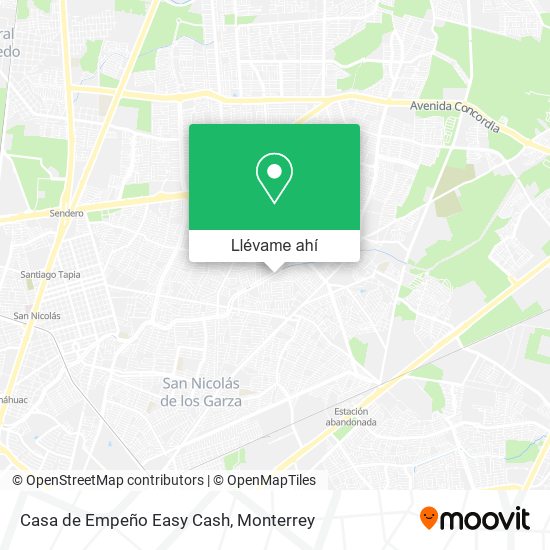 Mapa de Casa de Empeño Easy Cash