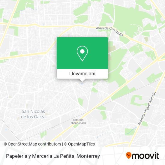 Mapa de Papeleria y Merceria La Peñita