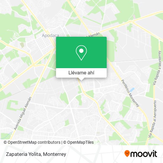 Mapa de Zapateria Yolita