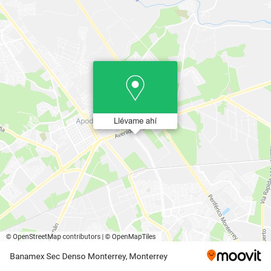Mapa de Banamex Sec Denso Monterrey