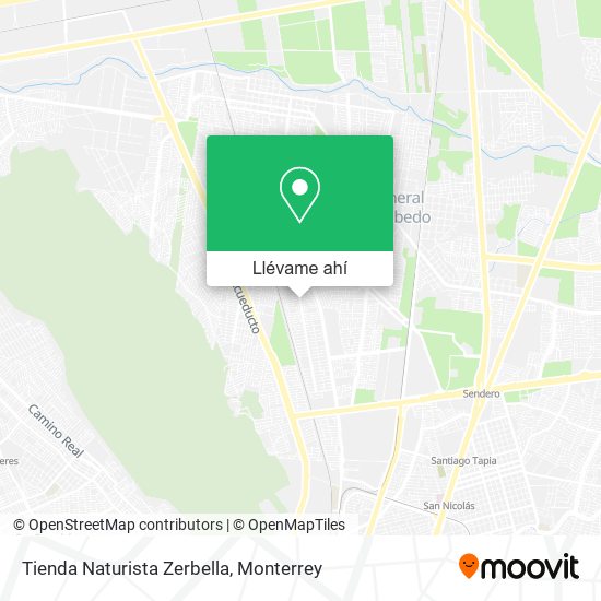 Mapa de Tienda Naturista Zerbella