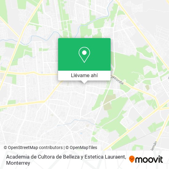 Mapa de Academia de Cultora de Belleza y Estetica Lauraent