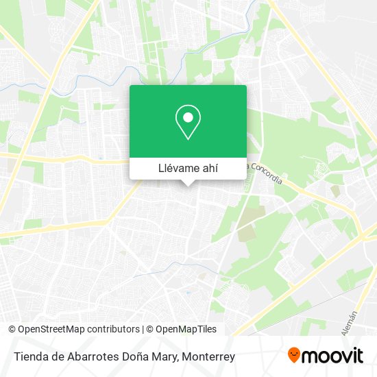 Mapa de Tienda de Abarrotes Doña Mary