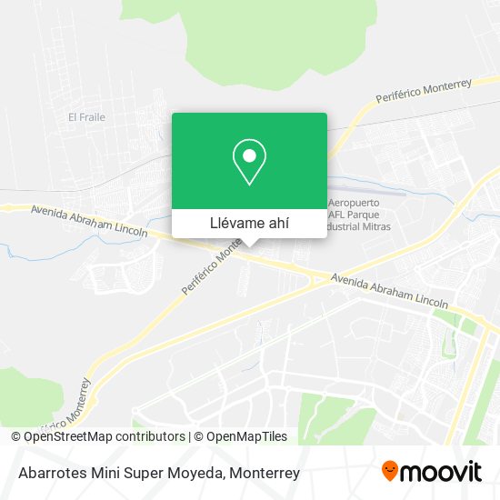 Mapa de Abarrotes Mini Super Moyeda