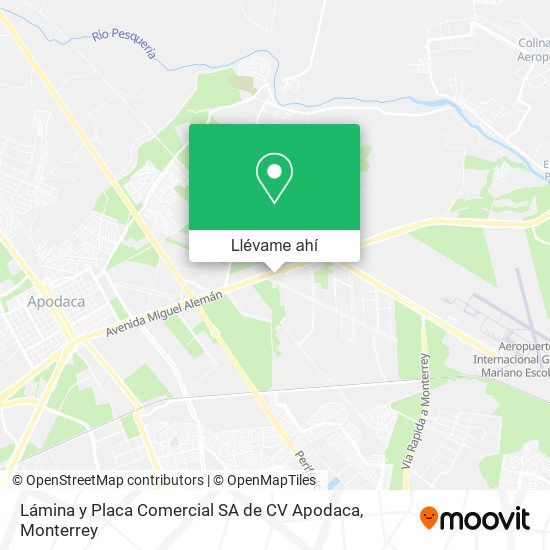 Mapa de Lámina y Placa Comercial SA de CV Apodaca