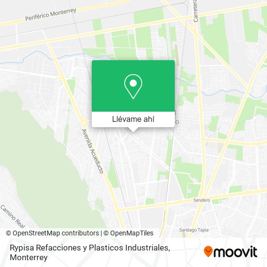 Mapa de Rypisa Refacciones y Plasticos Industriales