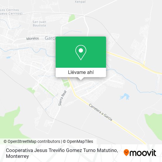 Mapa de Cooperativa Jesus Treviño Gomez Turno Matutino