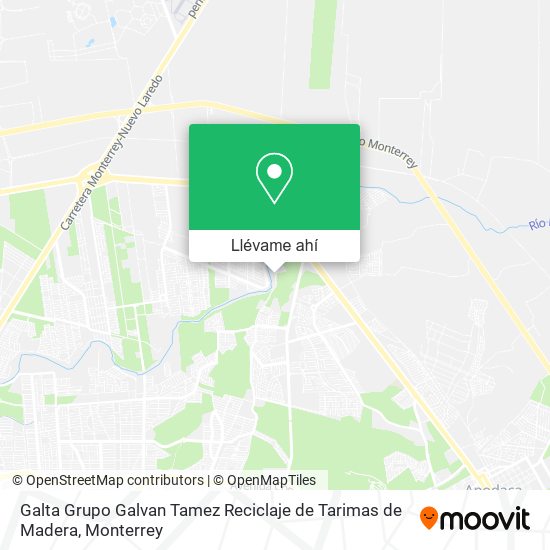 Mapa de Galta Grupo Galvan Tamez Reciclaje de Tarimas de Madera