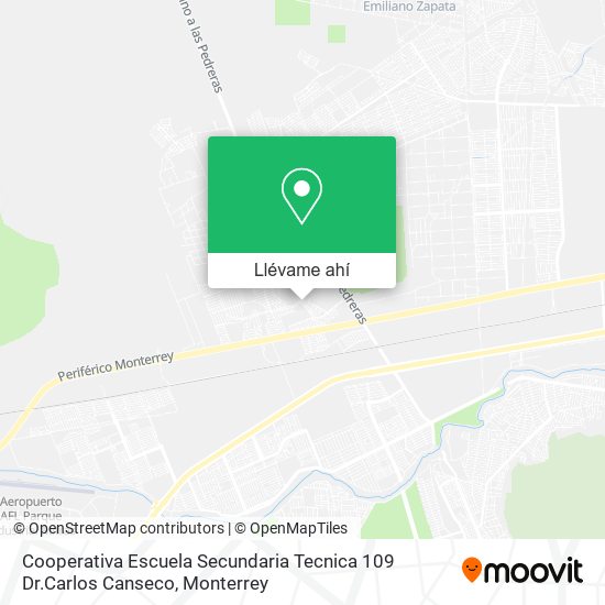 Mapa de Cooperativa Escuela Secundaria Tecnica 109 Dr.Carlos Canseco