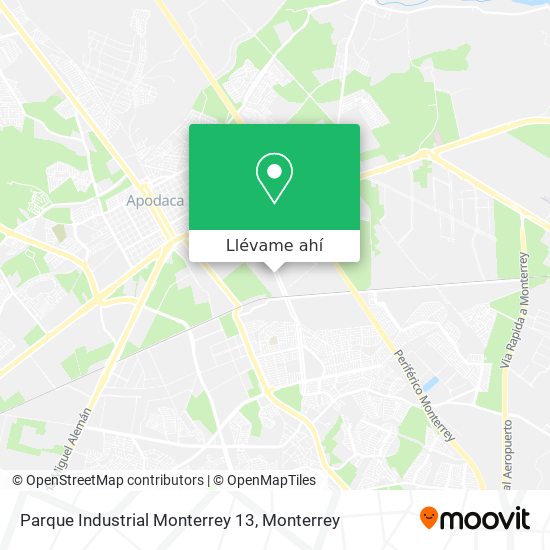 Mapa de Parque Industrial Monterrey 13