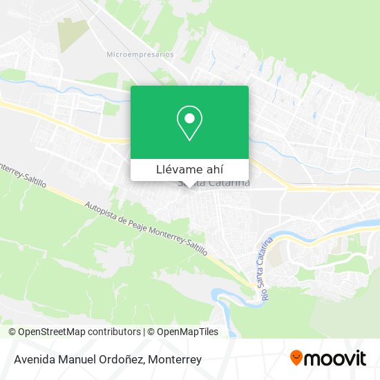 Mapa de Avenida Manuel Ordoñez