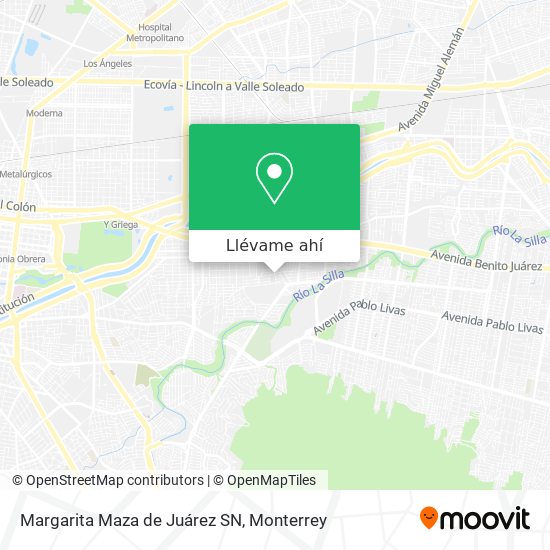 Mapa de Margarita Maza de Juárez SN