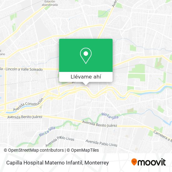 Mapa de Capilla Hospital Materno Infantil