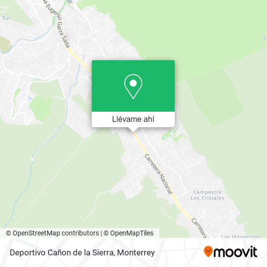 Mapa de Deportivo Cañon de la Sierra